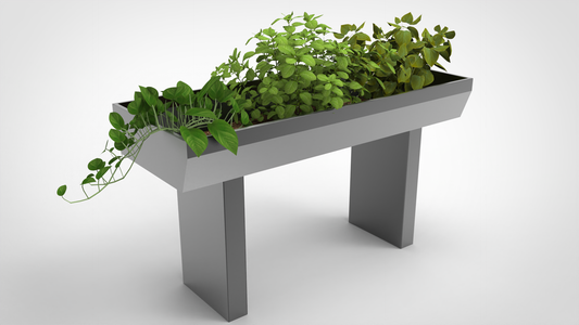 Nachhaltiges Edelstahl Hochbeet